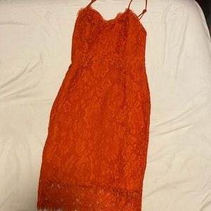 Missguided Lace Midi Dress